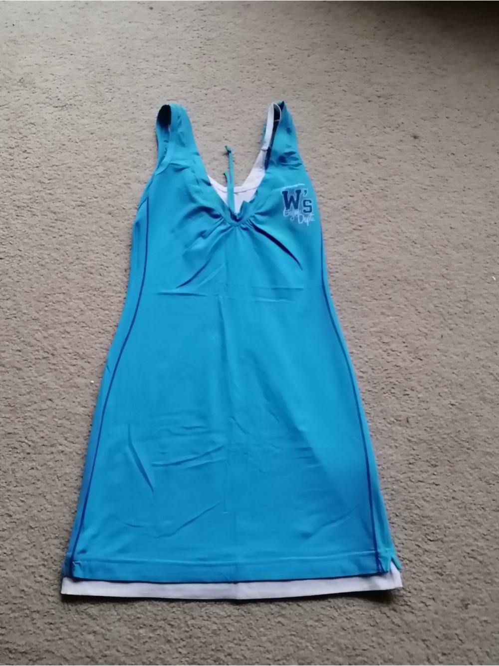 Champion Bright Turquoise Athletic Midi Dress Size S